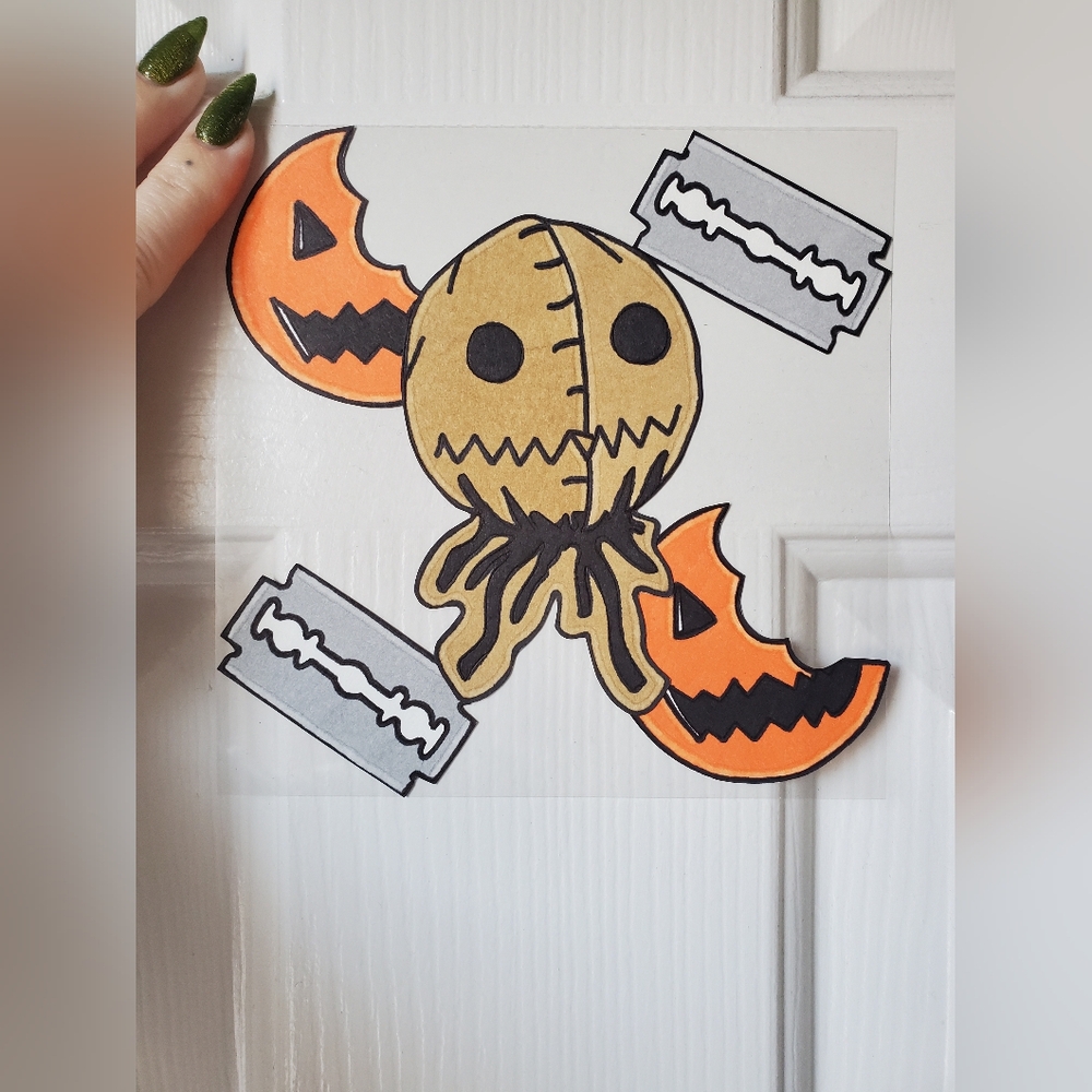 Trick 'R Treat Sam Faux Stained Glass Original Artwork